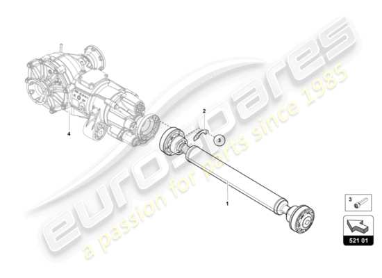 a part diagram from the Lamborghini Aventador LP740-4 S parts catalogue