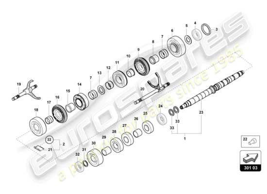 a part diagram from the Lamborghini Aventador LP740-4 S parts catalogue