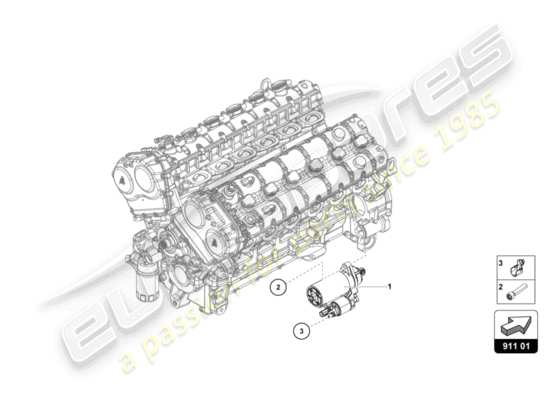 a part diagram from the Lamborghini Aventador LP740-4 S parts catalogue