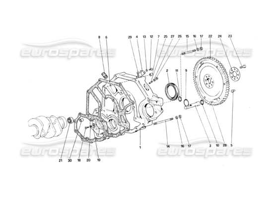 a part diagram from the Ferrari 328 parts catalogue