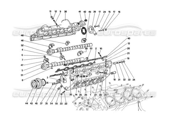 a part diagram from the Ferrari 328 parts catalogue