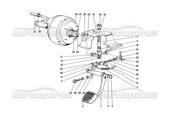 a part diagram from the Ferrari 328 parts catalogue