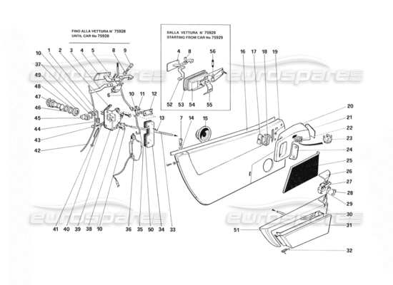 a part diagram from the Ferrari 328 parts catalogue