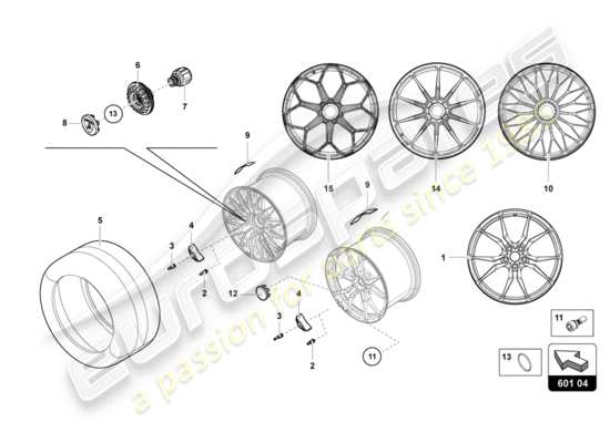 a part diagram from the Lamborghini Aventador LP750-4 SV parts catalogue