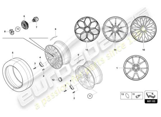 a part diagram from the Lamborghini Aventador LP750-4 SV parts catalogue