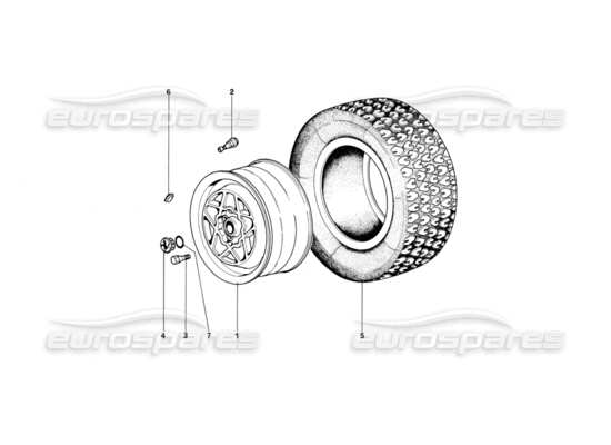 a part diagram from the Ferrari Mondial parts catalogue