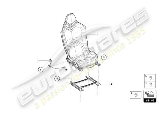 a part diagram from the Lamborghini Aventador LP770-4 SVJ parts catalogue