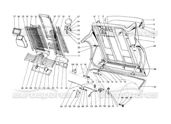 a part diagram from the Ferrari 512 parts catalogue