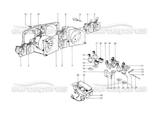 a part diagram from the Ferrari 512 parts catalogue