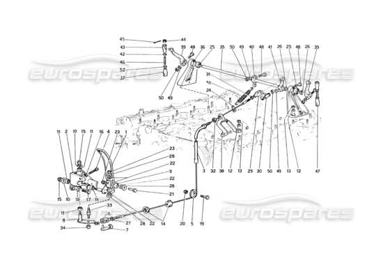 a part diagram from the Ferrari 330 and 365 parts catalogue