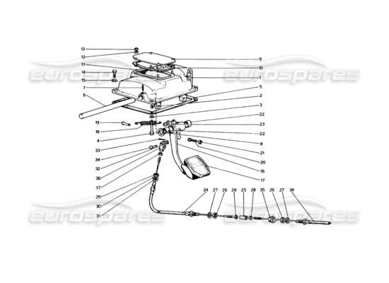 a part diagram from the Ferrari 330 and 365 parts catalogue