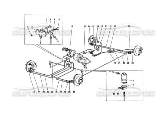 a part diagram from the Ferrari 512 parts catalogue