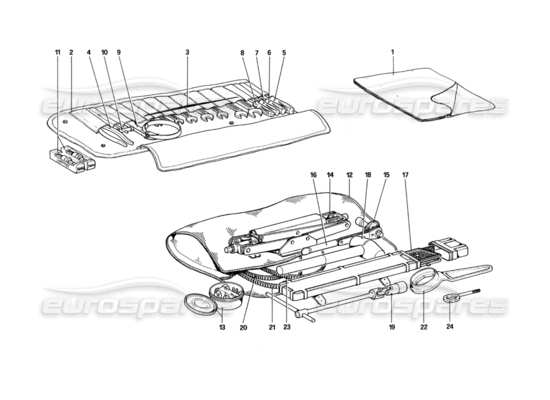 a part diagram from the Ferrari 512 parts catalogue