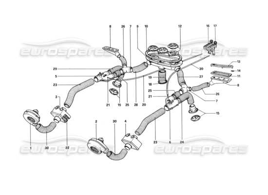 a part diagram from the Ferrari 512 parts catalogue