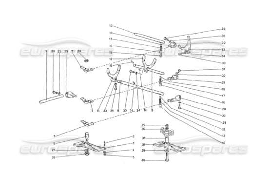 a part diagram from the Ferrari 208 parts catalogue