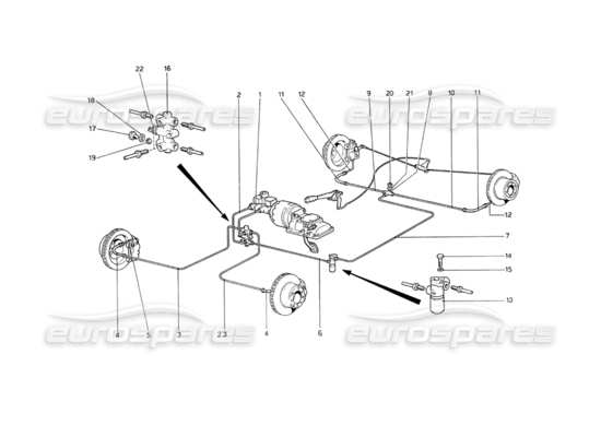 a part diagram from the Ferrari 208 parts catalogue