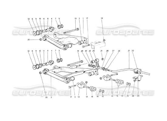 a part diagram from the Ferrari 208 parts catalogue