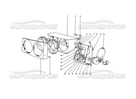 a part diagram from the Ferrari 208 parts catalogue