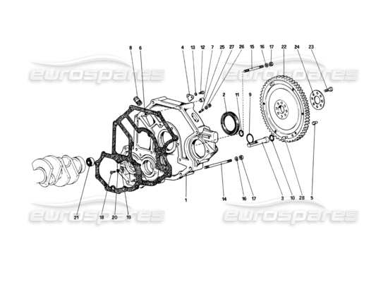 a part diagram from the Ferrari 208 parts catalogue