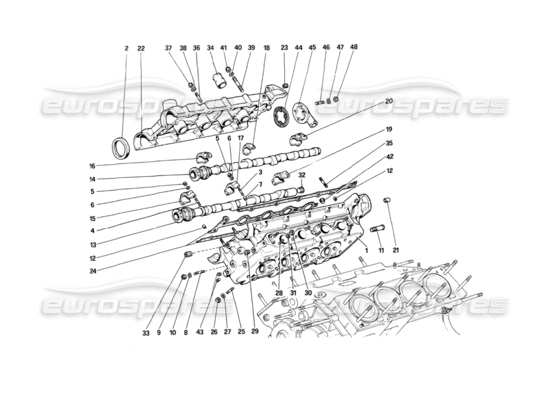 a part diagram from the Ferrari 208 parts catalogue