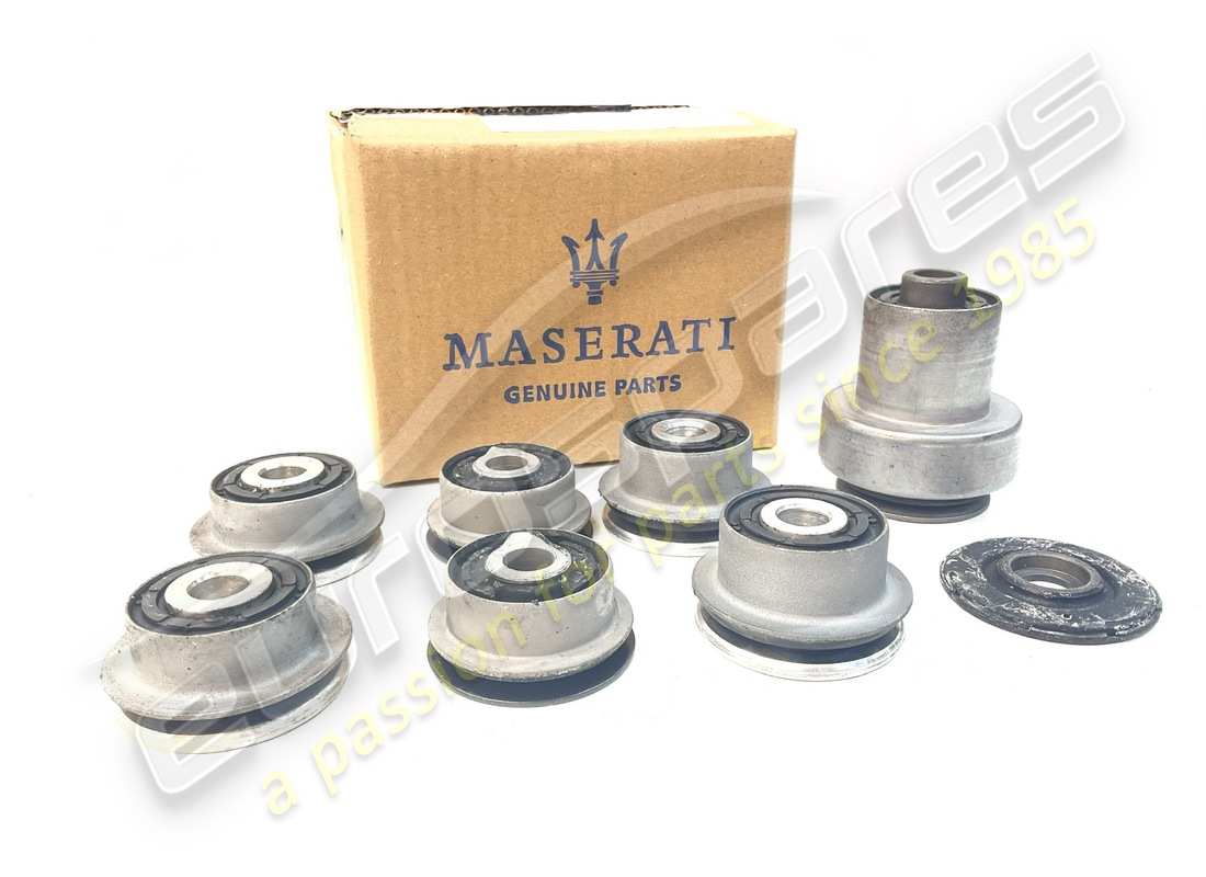 NEW Maserati FRONT SUSPENSION SILENTBLOC KIT. PART NUMBER 980139889 (1)