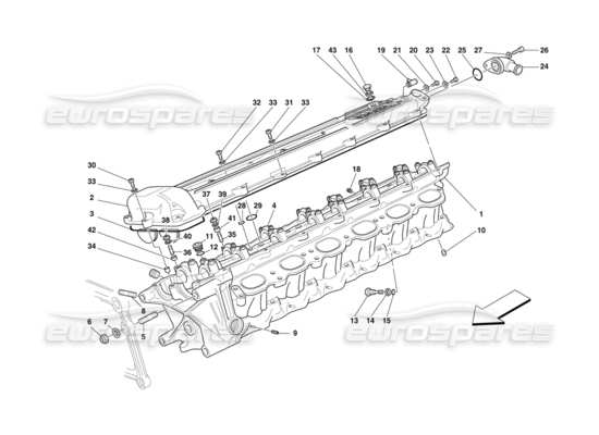 a part diagram from the ferrari f50 parts catalogue