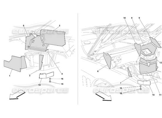 a part diagram from the ferrari 550 parts catalogue