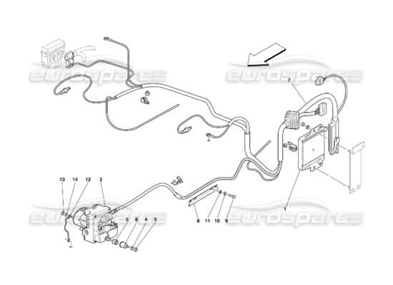 a part diagram from the ferrari 456 parts catalogue