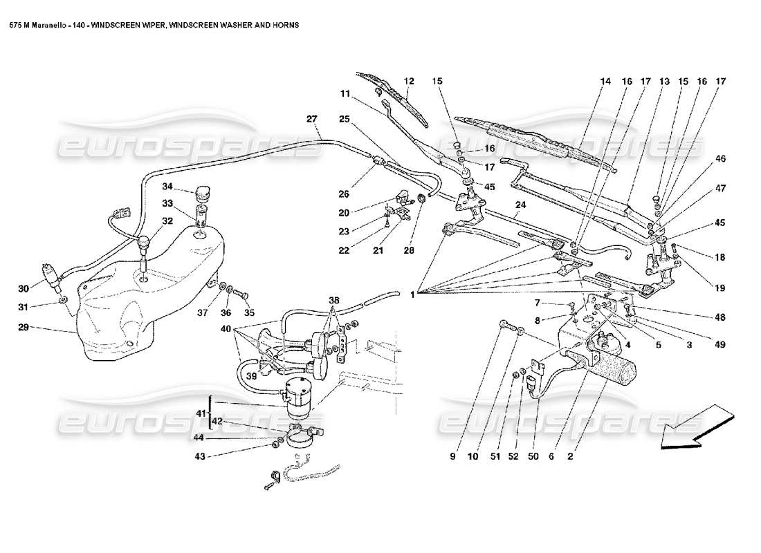 VIEW PARTS DIAGRAMS FROM THE FERRARI 575 PARTS CATALOGUE a part diagram from the ferrari 575 parts catalogue