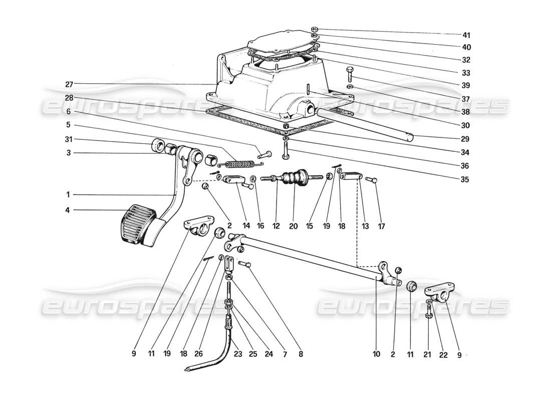 VIEW PARTS DIAGRAMS FROM THE FERRARI 328 PARTS CATALOGUE a part diagram from the ferrari 328 parts catalogue