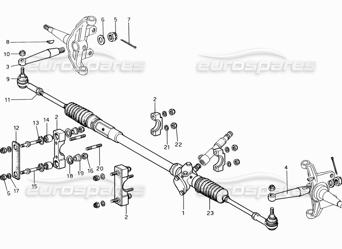 VIEW PARTS DIAGRAMS FROM THE FERRARI 206 PARTS CATALOGUE a part diagram from the ferrari 206 parts catalogue
