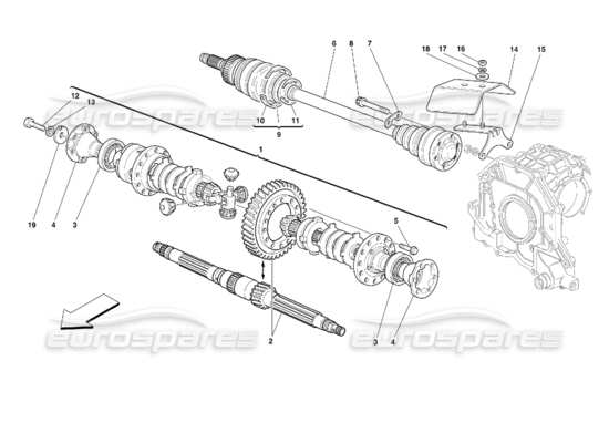 a part diagram from the ferrari 355 parts catalogue