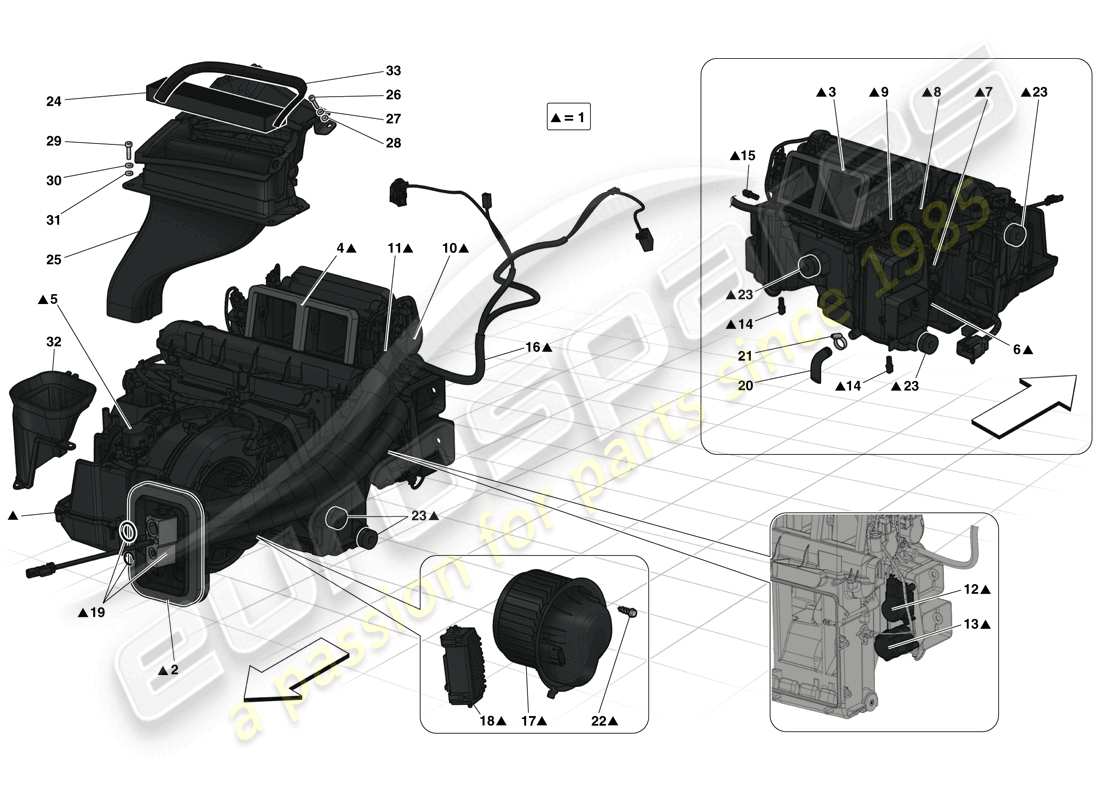 VIEW PARTS DIAGRAMS FROM THE FERRARI LAFERRARI PARTS CATALOGUE a part diagram from the ferrari laferrari parts catalogue
