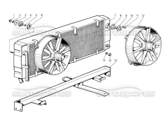 a part diagram from the lamborghini jalpa parts catalogue