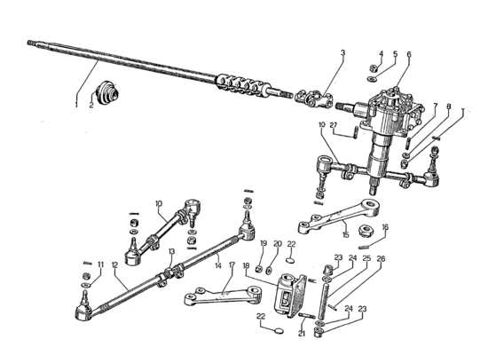 a part diagram from the lamborghini jarama parts catalogue