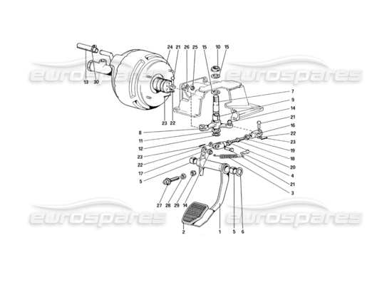 a part diagram from the ferrari 328 parts catalogue