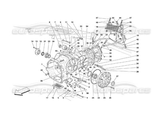 a part diagram from the ferrari 360 parts catalogue