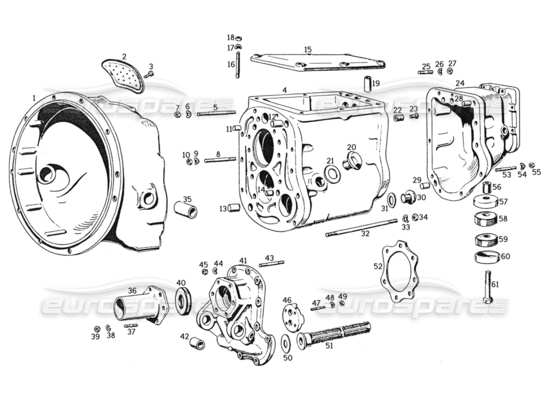 a part diagram from the ferrari 250 parts catalogue
