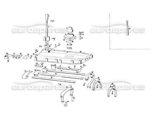 a part diagram from the maserati mexico parts catalogue