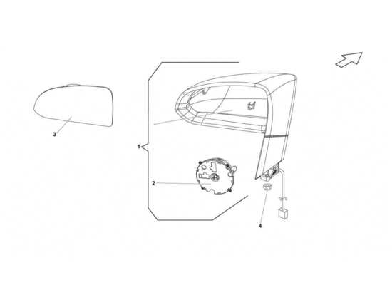 a part diagram from the lamborghini gallardo sts ii sc parts catalogue