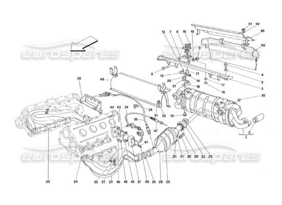 a part diagram from the ferrari 348 parts catalogue