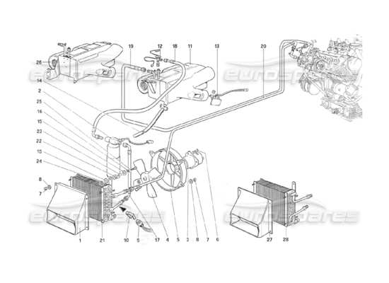 a part diagram from the ferrari 208 parts catalogue