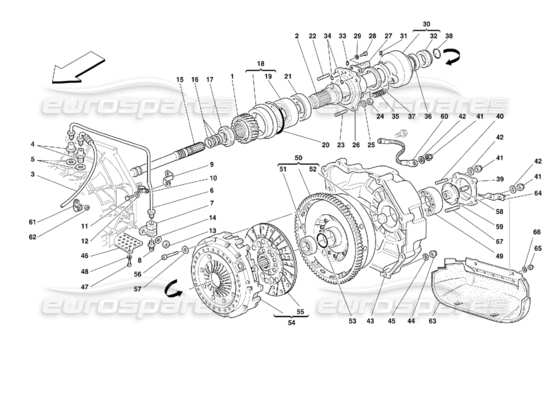 a part diagram from the ferrari 355 parts catalogue