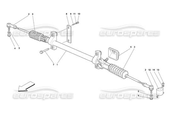 a part diagram from the ferrari 355 parts catalogue