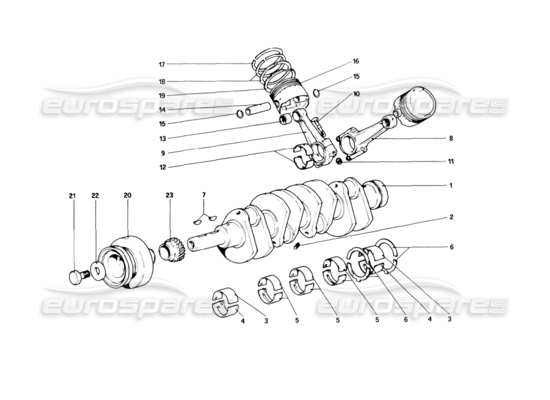 a part diagram from the ferrari 308 parts catalogue