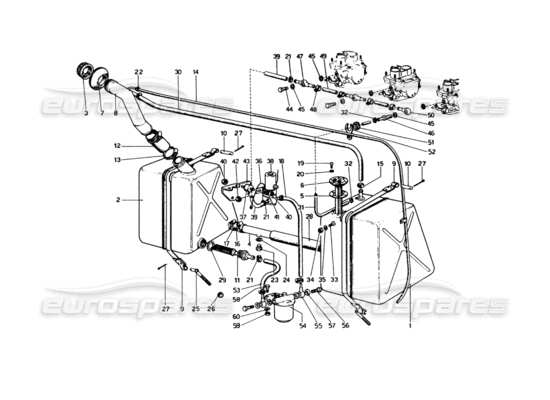 a part diagram from the ferrari 246 parts catalogue