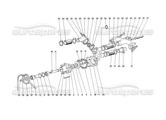 a part diagram from the ferrari 208 parts catalogue