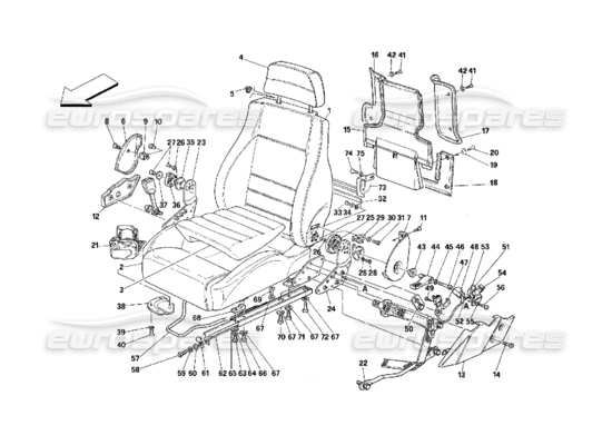 a part diagram from the ferrari 348 parts catalogue