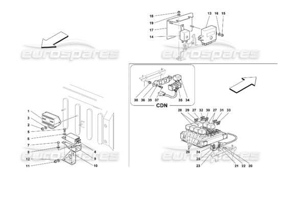 a part diagram from the ferrari 355 parts catalogue