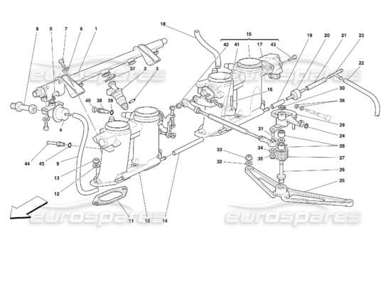 a part diagram from the ferrari 355 parts catalogue